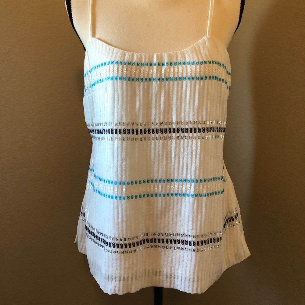 White House Black Market Sequin Top